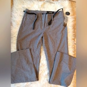 Apt. 9 Trousers Mid Rise Relaxed Fit - With Belt - Size 8 x 31.5 inseam - NWT